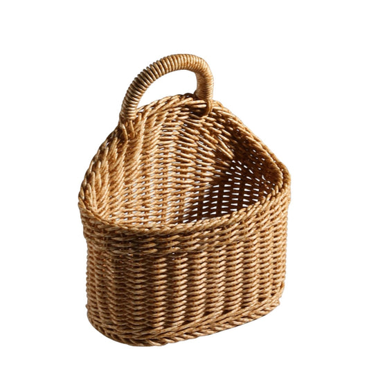 Woven Wall Basket | Hanging Basket | Portable Hanging Basket | Wicker Onion Basket